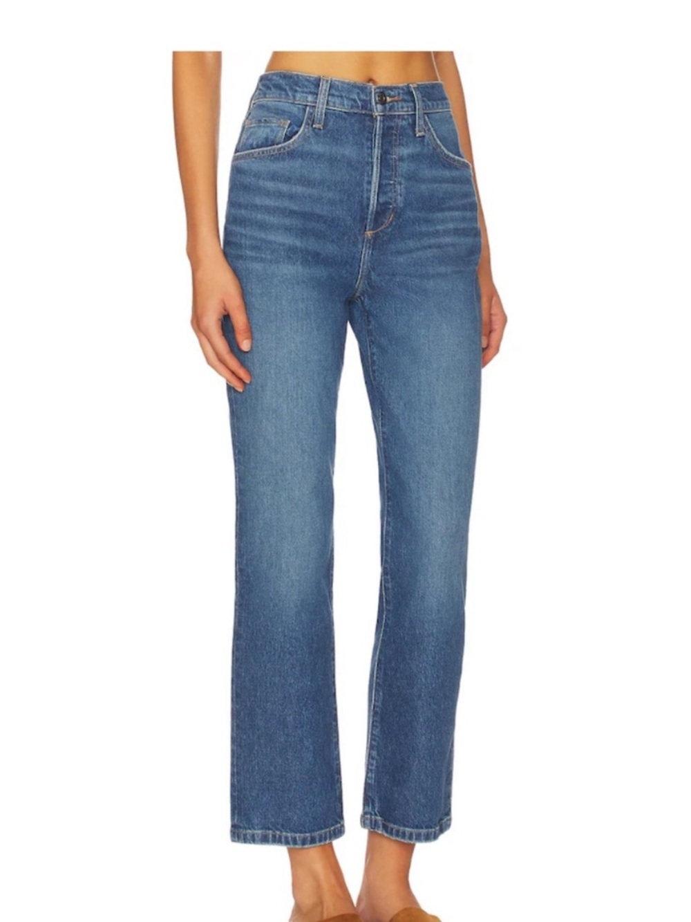 Favorite Daughter The Valentina Super High Waist Ankle Straight Leg Jeans 25